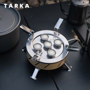 강염스토브 TARKA 11800W 스토브 캠핑용 5구 가스 조리기구 고출력 주방 야외 바베큐 접이식 화로