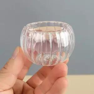 유리 골이중잔 찻잔 다기잔 40ml (207hs) 다기잔 다도구 차도구 (WA649F7)