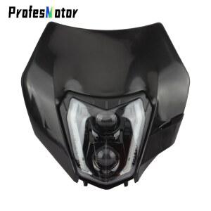 오토바이 전조등 KTM LED 헤드 라이트 모토 크로스 부품 2008 2016 EXC XC SX XCW 125 500 Enduro 먼지 자전거 범용