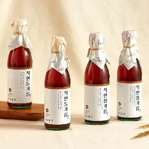 [꼬소명가] 단 1회 착유, 침전물 없는 깨끗한 착한참기름 350ML X 4병