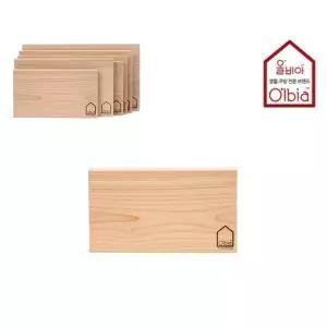 올비아 편백 도마 소 40x20cm (무절) 통원목도마 핸드메이드도마 (W7C4084)