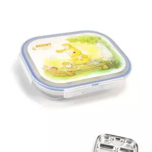단체급식 부비 삼중 도시락 식판 케이스 어린이집 간식접시 유아식 밥그릇 아동 배식 캠핑용