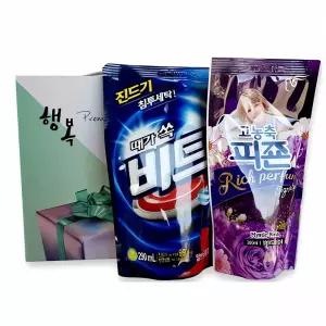 세탁세제 세트 1호 세탁 용품 세탁기 청소 세탁소 분리수거 통 필터 망 섬유 유연제 오염