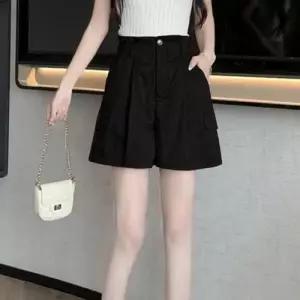 카고 여성 숏팬츠 반바지 하이웨스트 여름 데일리 밴딩 WFNJ0BE