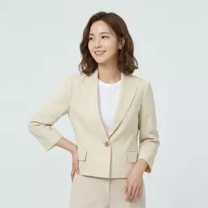 [조이너스]원버튼 크롭 자켓-JU23KD2402487D
