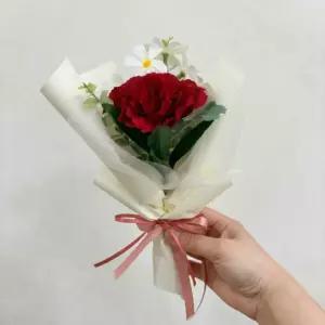 카네이션 조화 한송이 미니 꽃다발 어버이날 스승의날 졸업 선생님 선물 가정의달