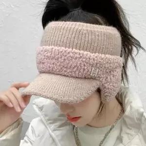 골프여성모자 귀달이 니트썬캡 골프겨울모자 여성겨울골프모자