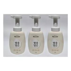 라이스데이 거품형 쌀을담은 핸드워시 500ml 3개입유아세정제 아동 아이들손 세트 향좋은 좋은 어린이집 답