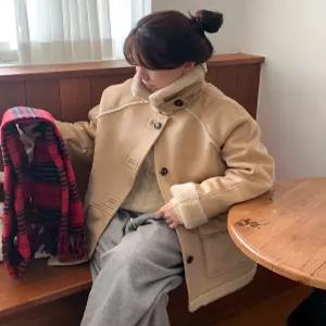 키뮤어 우먼 무스탕 하프코트_베이지 1825460