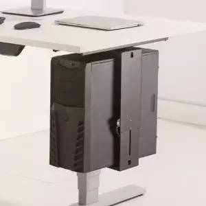 에이픽스 PC 홀더 데스크탑 본체 거치대 받침대 PH002 블랙 MNS
