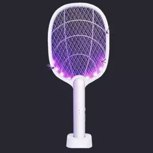 2in1 USB C타입 충전식 전자 전기 해충 파리채 모기 퇴치기 모기채 D618