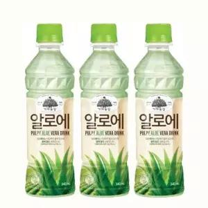 웅진 가야농장 알로에 페트음료 주스 340ml 24개 GST MNS