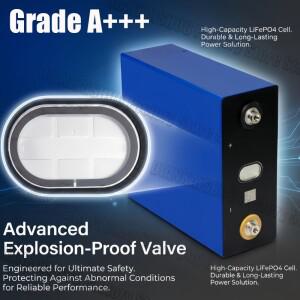 1-48pcs 3.2V 360Ah Lifepo4 충전식 배터리 리튬 철 인산염 여행용 태양광 캠핑카 12v 등급 A 면세