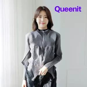 플라라 (88까지)유니크헴라인집업플리츠자켓
