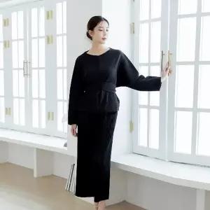 플라라 (99까지)프론트스트랩블라우스+팬츠SET