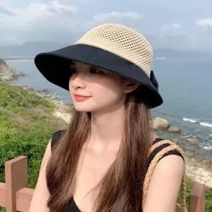 라탄모자 여름 왕골모자 여성 휴양지 비치캡 밀짚모자 버킷햇 원픽