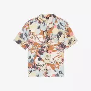 QUIKSILVER SAFE PARADISE 플라워 프린트 반팔 셔츠 QG11SH002GCC