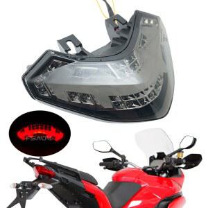 오토바이 테일램프 Ducati Multistrada 1200 2010 2011 2012 2013 2014 액세서리 LED 통합 미등 테일 신호등