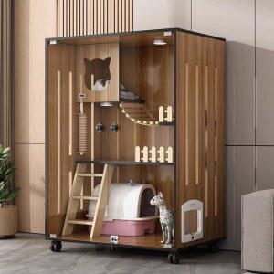 고양이 빌라 원목 캣빌라 대형 고양이집 둥지 타워 캣타워 Ab타입 120x60x60 놀이터