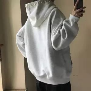 회색 후드 남자집업가디건 펄 카디건 ible1