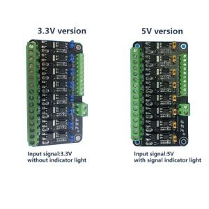 8채널 MOSFET 모듈 마이크로 컨트롤러 PLC 증폭 전계 효과 드라이브 튜브 광 커플러 절연 M 제어 전등 스위