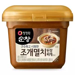 (1+3) 청정원순창 조개멸치 된장찌개 양념, 450g, 1개 4Set