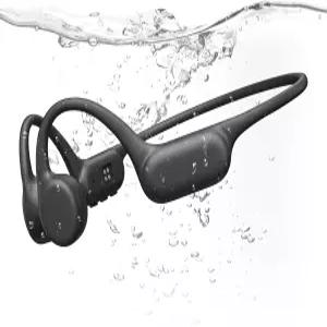 PSIER 본 컨덕션 헤드폰 IPX8 방수 수영 오픈 이어 MP3 모드 32GB 메모리 최대 8시간 플레이타임 블루투스