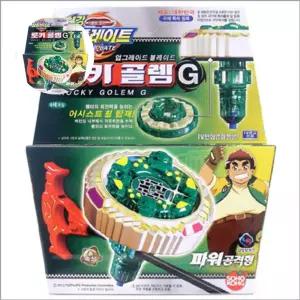 손오공 흙속성 탑플레이트-로키골렘G 파워공격형 팽이