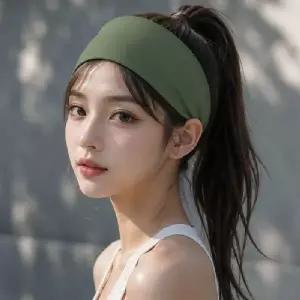 편안한 머리띠 와이드 헤어밴드 땀흡수 소재 우수