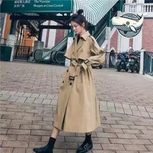 캐주얼정장 오프너 오버핏 가을 트렌치 롱자켓 세련된
