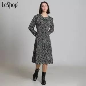 르샵 긴팔 플라워 미니원피스