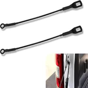 테스나오 2 PCS 테일게이트 카고 박스 풀 케이블 405mm/15.94인치 금속 자동차 교체 부품 65770-04030 블랙
