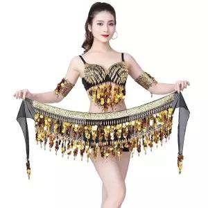라인댄스 재즈 스카프 여성용 밸리댄스의상 연습복 의상