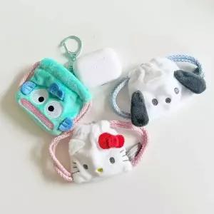 산리오 PY91MR03 미니 복조리 파우치 키링 3종 (정품 캐릭터 복주머니 끈 조리개 스트링 카라비