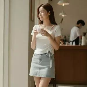 [RIZPICK]SD-260525 언발 끈나시 셔링 브라캡 슈아 판발티