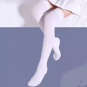롱스타킹 무릎위 무릎 오버니삭스 스타킹