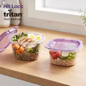 [에코센스]올트라이탄 히트락 전자레인지용 컵밥 냉동밥 보관용기 350ml 4개