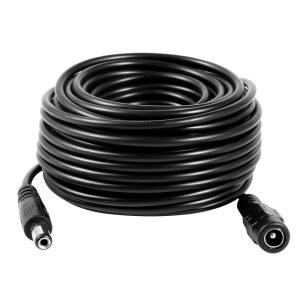 VANXSE 10미터 33FT DC 12V CCTV 5MM 마이크 스트립 NVR 후진 전원 라우터 DVR 카메라 LED 1X5 케이블 IP 감시 WIFI 코드 연장 백업