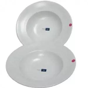 화이트 도자기 파스타접시 23.5cm 2P 나눔 앞접시 플레이팅 다용도
