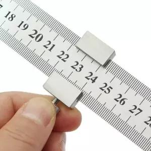 ( )마크툴 정밀측정 마킹게이지 스틸자 100cm 철자스토퍼