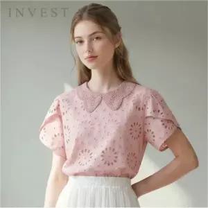 [인베스트] 레이스 카라 아일렛  블라우스_IN6M1BL5861
