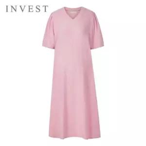 [인베스트] 내추럴 V넥 루즈핏 원피스_IN6M1OP3981