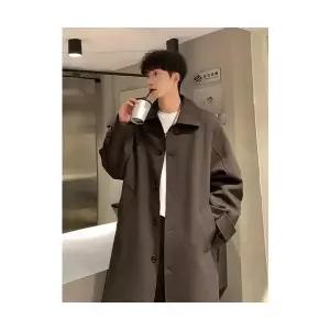 남성패션 트렌치 봄 가을 칼라 코트 하프기장 트렌디 캐주얼 DL3