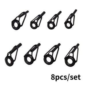 낚시대수리 스틸 낚시 탑로드 도자기 반지 8PCS 수리로드 낚시대 태클 팁 PESCA