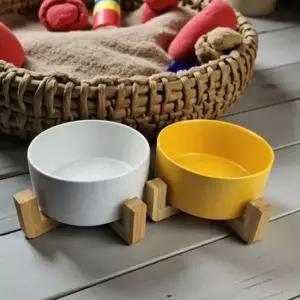 도자기 반려동물 식기 고양이 강아지 밥그릇 높이 조절