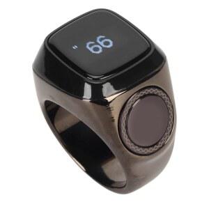 핑거 집계 카운터, 22mm 카운터 BT5.1 디지털 스마트 클리커 리셋 가능 랩 APP 핸드헬드 번호 기도, 뜨개질, 코바늘 코칭을 위한 충전 케이스가 있는 클릭