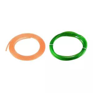 uxcell 10피트 2mm 그린 오렌지 PU 변속기 원형 벨트 컨베이어 본딩 기계 건조기용 고성능 우레탄 2개