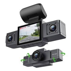 3채널 블랙박스 비디오 용 FHD 스크린 룸밀러후방카메라 dvr 터치 미러