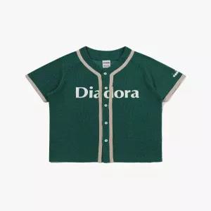 디아도라 크로셰 야구 유니폼 가디건 GREEN 2409113