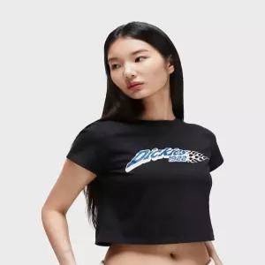 디키즈 플레임 1922 크롭 티셔츠 Black 9584900